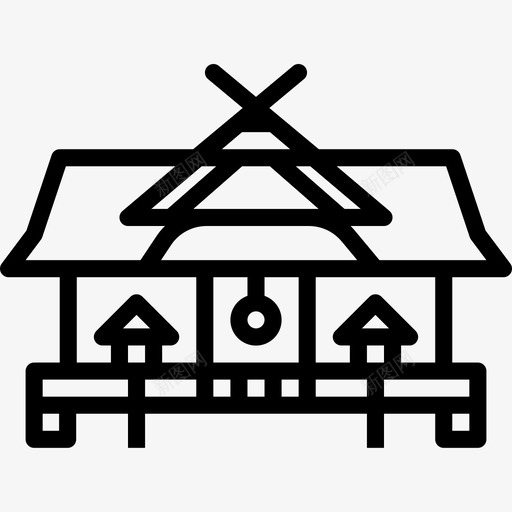 坦普尔日本50直线型图标svg_新图网 https://ixintu.com 坦普尔 日本50 直线型