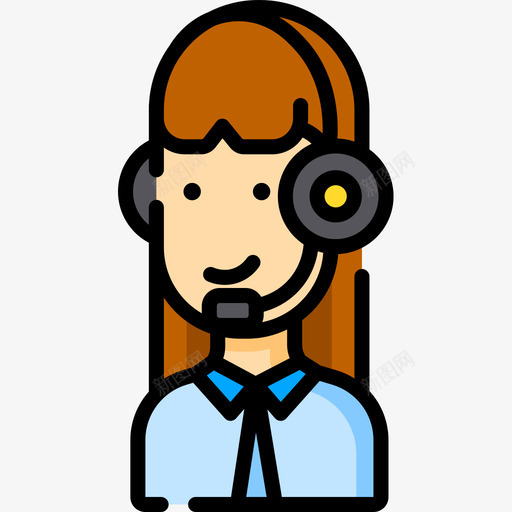 客户支持avatars66线性颜色图标svg_新图网 https://ixintu.com avatars 客户 支持 线性 颜色