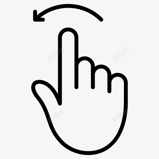 左扫手势触摸图标svg_新图网 https://ixintu.com 优化 左扫 开发 手势 搜索引擎 触摸