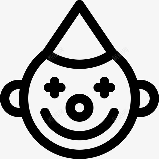 小丑马戏团63直系图标svg_新图网 https://ixintu.com 小丑 直系 马戏团