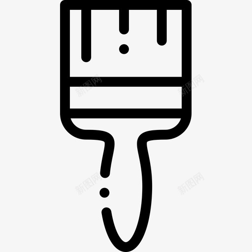 画笔平面师8线性图标svg_新图网 https://ixintu.com 平面 平面设计 画笔 线性 设计师