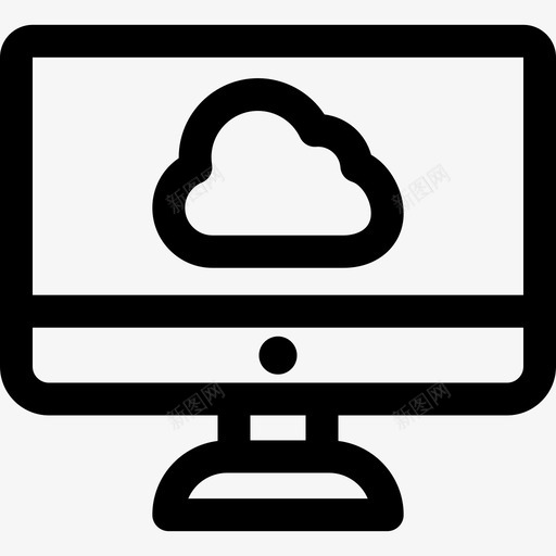 监视器智能农场9线性图标svg_新图网 https://ixintu.com 农场 智能 监视器 线性