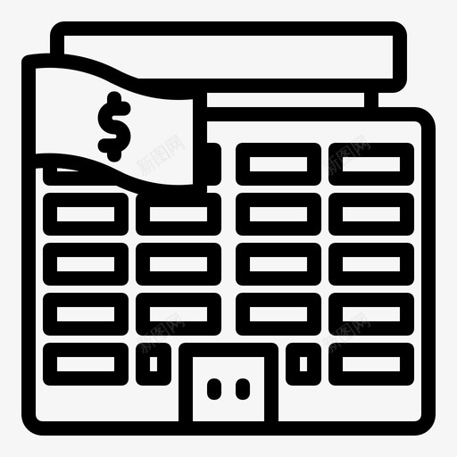 银行取现客户图标svg_新图网 https://ixintu.com 交易 公共设施 取现 场所 客户 银行