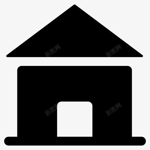 住宅地产房产图标svg_新图网 https://ixintu.com 住宅 住宅建筑 地产 房产 房地产字形图标