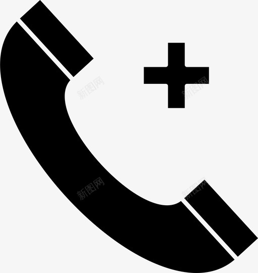 医疗急救电话图标svg_新图网 https://ixintu.com 健康保险 医疗 急救 电话