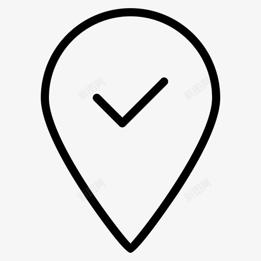 检查位置家房子图标svg_新图网 https://ixintu.com 家 导航 房子 检查位置