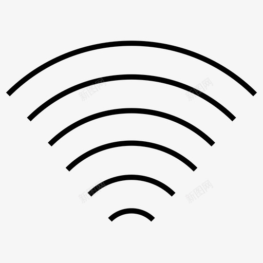 wifi互联网无线图标svg_新图网 https://ixintu.com wifi 互联网 夏普 无线