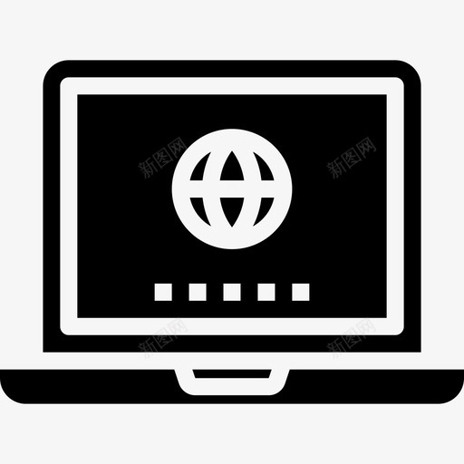 便携式电脑多媒体54固态图标svg_新图网 https://ixintu.com 便携式 固态 多媒体 电脑