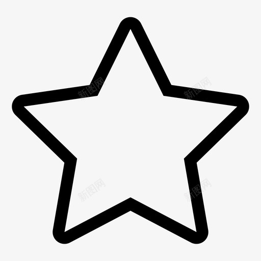 空心星星_Msvg_新图网 https://ixintu.com 空心星星_M 空心星星_starhollow_M