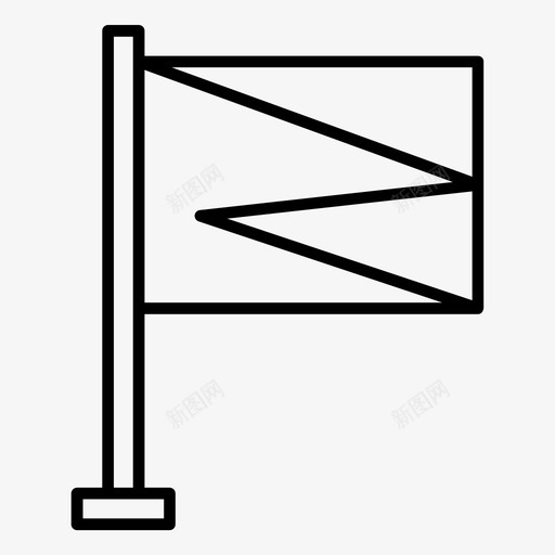 国旗国家结束图标svg_新图网 https://ixintu.com 国家 国旗 旗帜 结束 胜利 轮廓