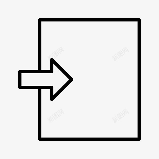 箭头启动新建图标svg_新图网 https://ixintu.com Essential uiux 启动 打开 新建 箭头 页面