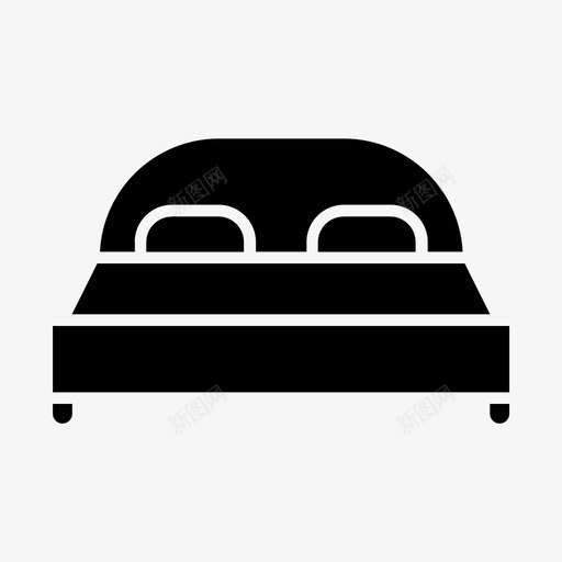 床床架卧铺图标svg_新图网 https://ixintu.com 住所 卧铺 床架 度假 沙发 酒店