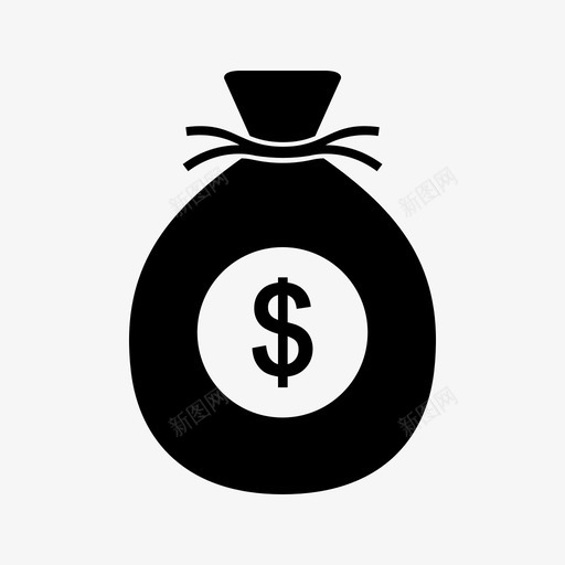 收入美元21管理仪表板线黑色图标svg_新图网 https://ixintu.com 仪表板 收入 管理 美元 黑色