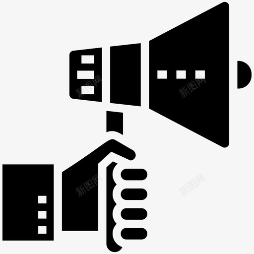 数字营销公告扩音器图标svg_新图网 https://ixintu.com 优化 公告 图标 字形 扩音器 搜索引擎 数字 网页 营销