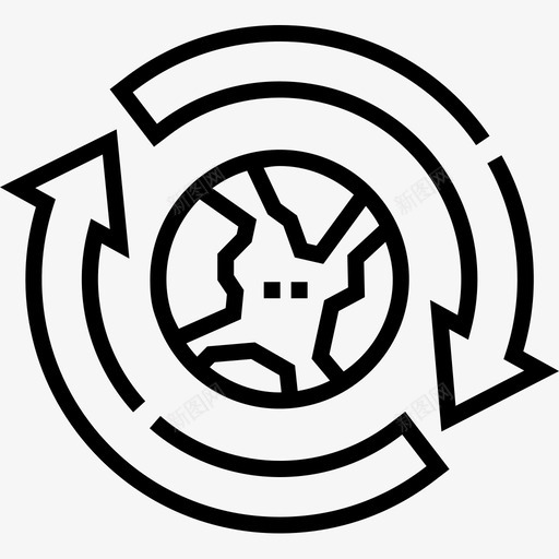 拯救地球地球母亲第七天直线图标svg_新图网 https://ixintu.com 七天 地球 拯救 母亲 直线 第七