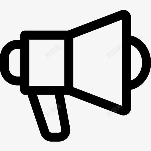 扩音器71党线性图标svg_新图网 https://ixintu.com 71党 扩音器 线性
