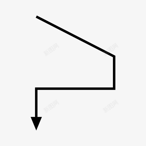 箭头指针方向图标svg_新图网 https://ixintu.com 向下 指针 方向 箭头