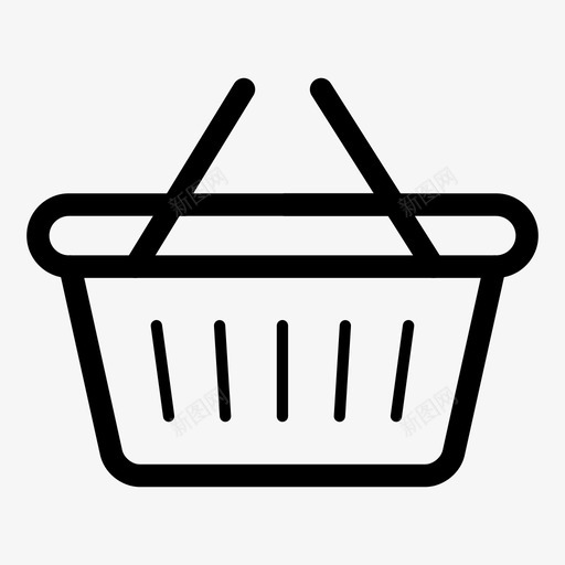 购物篮购物车购物中心图标svg_新图网 https://ixintu.com 商店 购物中心 购物篮 购物车