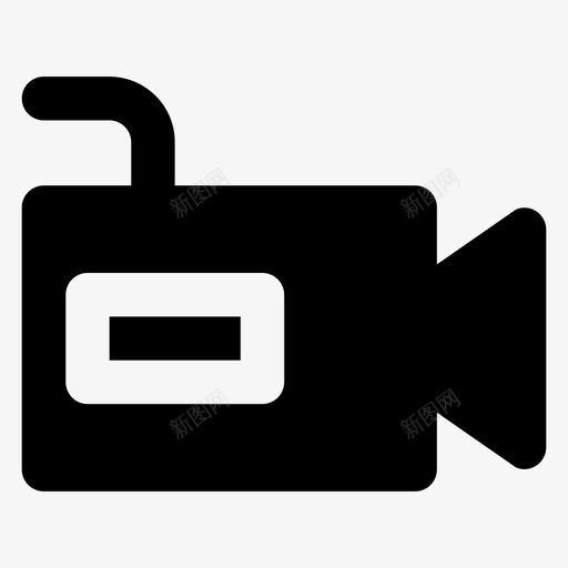摄像机胶片摄像机用户界面材料字形图标svg_新图网 https://ixintu.com 摄像机 用户界面材料字形图标 胶片摄像机