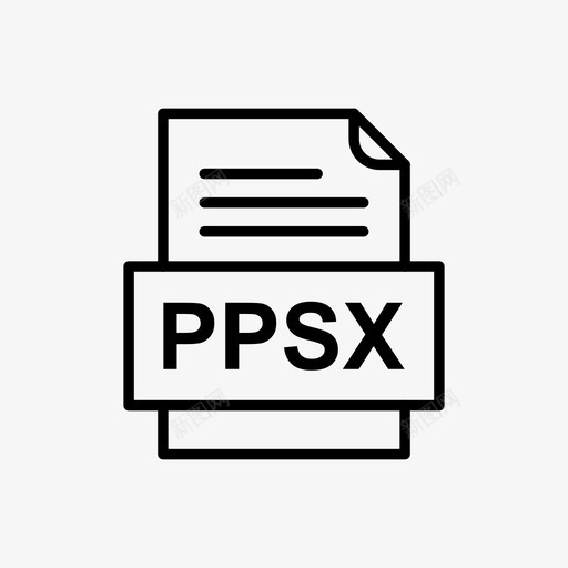ppsx文件文档图标文件类型格式svg_新图网 https://ixintu.com 41种文件格式 ppsx文件文档图标 文件类型 格式