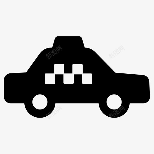 出租车司机交通工具图标svg_新图网 https://ixintu.com 交通工具 出租车 司机 汽车 车辆