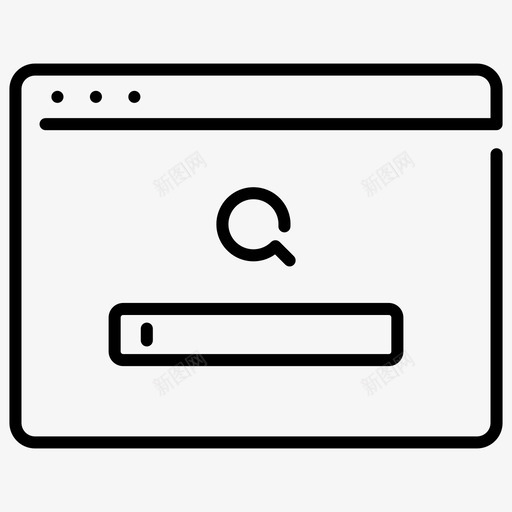 网站搜索引擎界面页面图标svg_新图网 https://ixintu.com 界面 网站搜索引擎 网站类型 页面