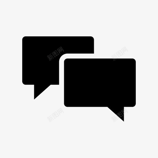 聊天交谈留言图标svg_新图网 https://ixintu.com 交谈 留言 聊天