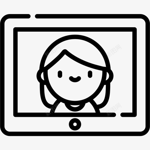 视频通话友情19直系图标svg_新图网 https://ixintu.com 友情 直系 视频 通话