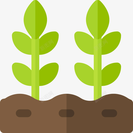 植物园艺51平坦图标svg_新图网 https://ixintu.com 园艺51 平坦 植物