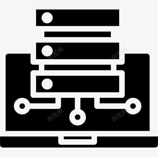 数据库计算机数据存储2固态图标svg_新图网 https://ixintu.com 固态 存储 数据 数据库 计算机