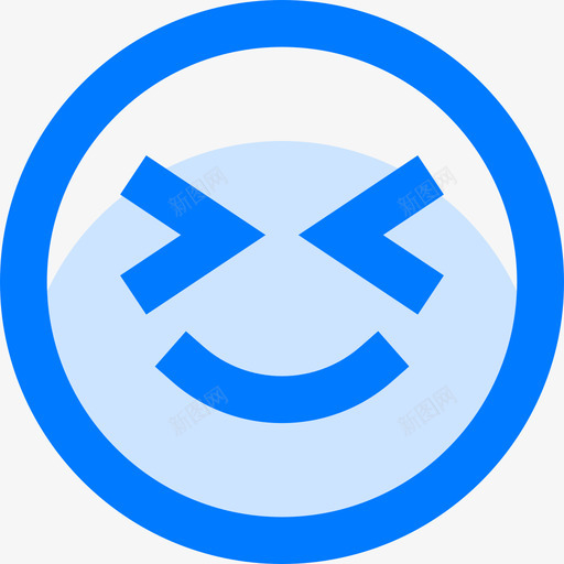 兴奋情绪4蓝色图标svg_新图网 https://ixintu.com 兴奋 情绪 蓝色