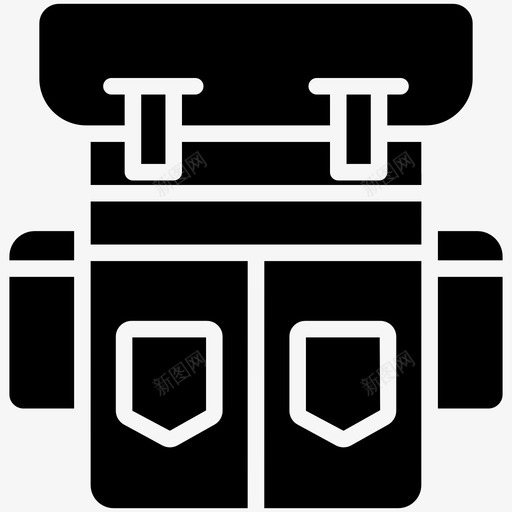 背包行李手提箱图标svg_新图网 https://ixintu.com 冒险 图标 徒步旅行 手提箱 旅行包 背包 行李 雕文 露营