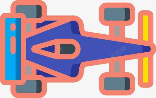 赛车赛车运动13线性颜色图标svg_新图网 https://ixintu.com 线性 赛车 运动 颜色