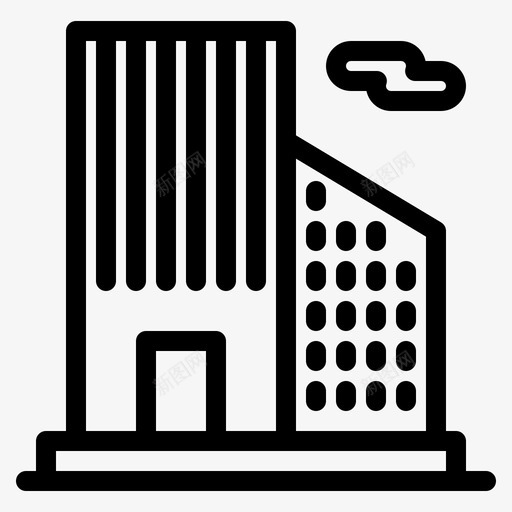 建筑办公室房地产图标svg_新图网 https://ixintu.com 办公室 建筑 房地产