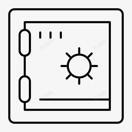 银行存款保险箱图标svg_新图网 https://ixintu.com 保险库 保险箱 商业策略和财务 存款 银行