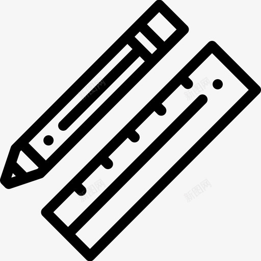 建筑19线性图标svg_新图网 https://ixintu.com 建筑 线性 设计