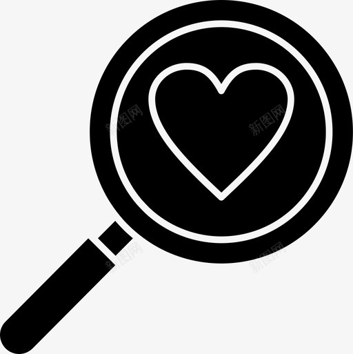 搜心爱图标svg_新图网 https://ixintu.com 健固 心 搜 搜心 爱