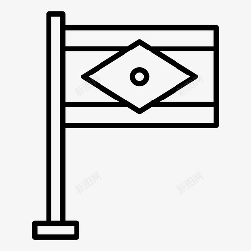 国旗国家结束图标svg_新图网 https://ixintu.com 国家 国旗 旗帜 结束 胜利 轮廓