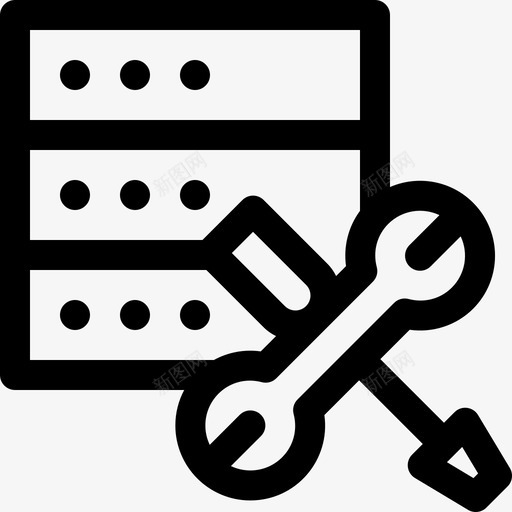 配置网络主机49线性图标svg_新图网 https://ixintu.com 主机 线性 网络 配置