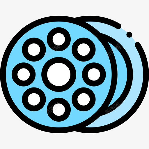线轴缝纫36线颜色图标svg_新图网 https://ixintu.com 线轴 缝纫 颜色