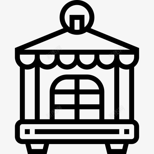鸟笼复古装饰23线形图标svg_新图网 https://ixintu.com 复古 线形 装饰 鸟笼
