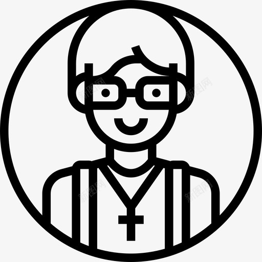 牧师职业化身23直系图标svg_新图网 https://ixintu.com 化身 牧师 直系 职业 职业化