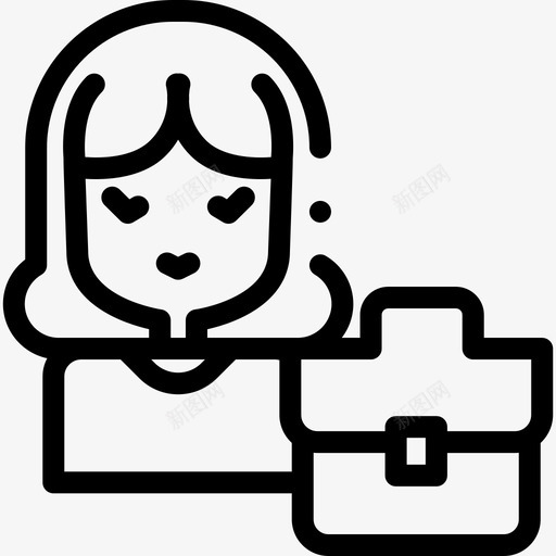 女商人职业晋升10直系图标svg_新图网 https://ixintu.com 商人 晋升 直系 职业