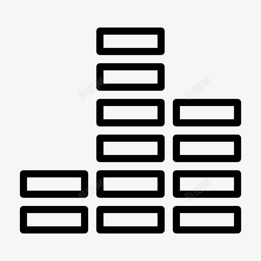 音乐均衡器多媒体图标svg_新图网 https://ixintu.com 可视化 国际 均衡器 多媒体 工具 播放器 爵士 音乐
