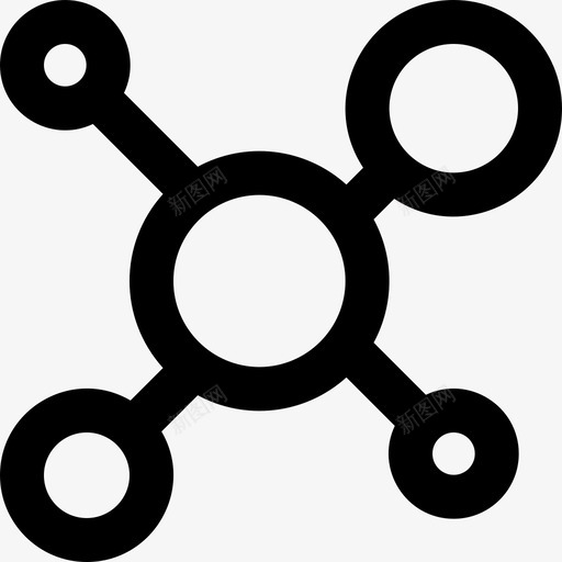 分子思维51线性图标svg_新图网 https://ixintu.com 分子 思维 线性 设计