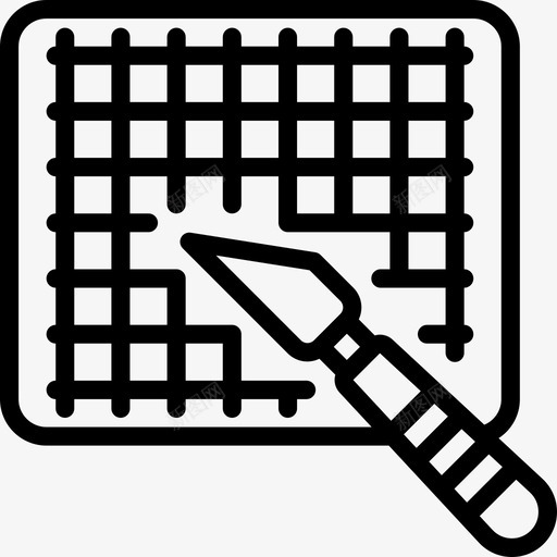 切割垫文具56线性图标svg_新图网 https://ixintu.com 切割 文具 线性