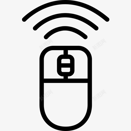 鼠标办公室133直线型图标svg_新图网 https://ixintu.com 办公室 直线 线型 鼠标