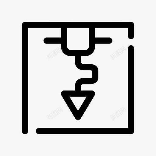 3d打印机工程设备图标svg_新图网 https://ixintu.com 3d 介质 塑料 工程 打印机 设备 间隙 随机