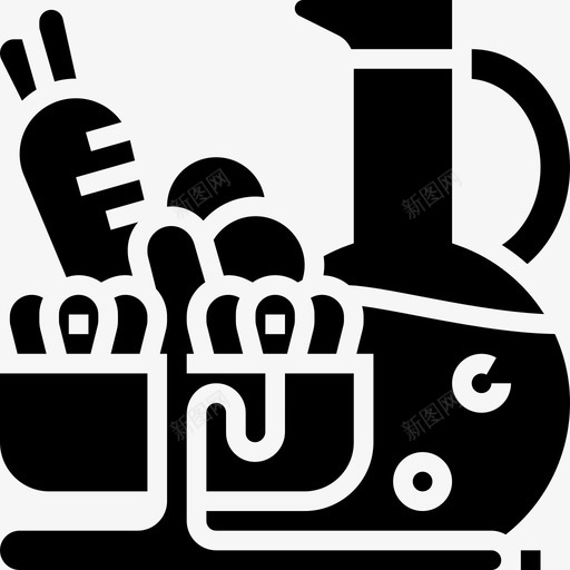 沙拉健康食品17字形图标svg_新图网 https://ixintu.com 健康食品 字形 沙拉