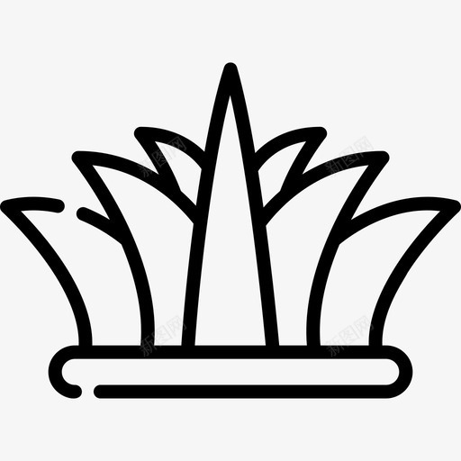 草自然70线形图标svg_新图网 https://ixintu.com 线形 自然